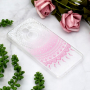 Plastový kryt růžový lotus pro Samsung Galaxy J4 Plus - transparentní