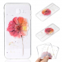 Plastový kryt květina pro Samsung Galaxy J4 Plus - transparentní