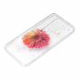 Plastový kryt květina pro Samsung Galaxy J4 Plus - transparentní