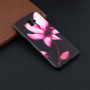 Plastový kryt květina pro Samsung Galaxy J6 Plus - černý