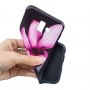 Plastový kryt květina pro Samsung Galaxy J6 Plus - černý