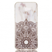 Plastový kryt mandala pro Samsung Galaxy J4 Plus - bílý