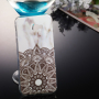 Plastový kryt mandala pro Samsung Galaxy J4 Plus - bílý