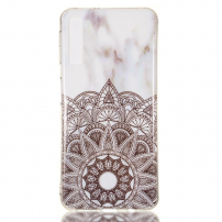 Plastový kryt mandala pro Samsung Galaxy A7 (2018) - bílý