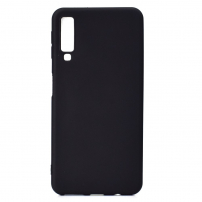 Plastový kryt Frosted pro Samsung Galaxy A7 (2018) - černý