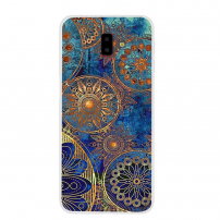 Plastový kryt mandala pro Samsung Galaxy J6 Plus - modrý