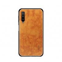 Mofi Kožený kryt pro Samsung Galaxy A7 (2018) - hnědý