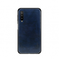 Mofi Kožený kryt pro Samsung Galaxy A7 (2018) - tmavěmodrý
