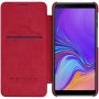 Nillkin Qin Kožené flipové pouzdro pro Samsung Galaxy A7 (2018) - červené