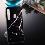 Plastový kryt mramor pro Samsung Galaxy A9 (2018)  - černý