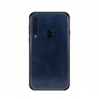Mofi Kožený kryt pro Samsung Galaxy A9 (2018) - tmavěmodrý