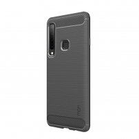 Mofi Plastový kryt s broušenou texturou pro Samsung Galaxy A9 (2018) - šedý