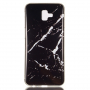 Plastový kryt mramor pro Samsung Galaxy J6 Plus - černobílý