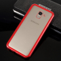 Zadní kryt s magnetickým rámečkem a tvrzeným sklem pro Samsung Galaxy J6 (2018) - červený