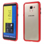 Zadní kryt s magnetickým rámečkem a tvrzeným sklem pro Samsung Galaxy J6 (2018) - červený