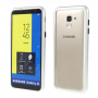 Zadní kryt s magnetickým rámečkem a tvrzeným sklem pro Samsung Galaxy J6 (2018) - stříbrný