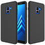 Silikonový kryt Liquid pro Samsung Galaxy A8 Plus (2018) - černý