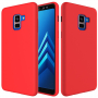 Silikonový kryt Liquid pro Samsung Galaxy A8 Plus (2018) - červený