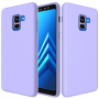 Silikonový kryt Liquid pro Samsung Galaxy A8 Plus (2018) - fialový