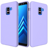 Silikonový kryt Liquid pro Samsung Galaxy A8 Plus (2018) - fialový