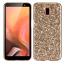 Plastový kryt se třpytkami pro Samsung Galaxy J6 Plus - zlatý