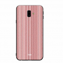 Nxe plastový kryt  pruhy pro Samsung Galaxy J6 Plus - růžový