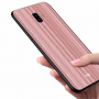 Nxe plastový kryt  pruhy pro Samsung Galaxy J6 Plus - růžový