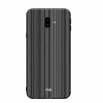 Nxe plastový kryt  pruhy pro Samsung Galaxy J6 Plus - černý