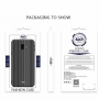 Nxe plastový kryt  pruhy pro Samsung Galaxy J6 Plus - černý