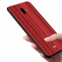 Nxe plastový kryt  pruhy pro Samsung Galaxy J6 Plus - červený