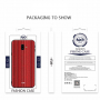 Nxe plastový kryt  pruhy pro Samsung Galaxy J6 Plus - červený