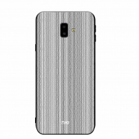 Nxe plastový kryt  pruhy pro Samsung Galaxy J6 Plus - šedý