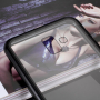 Zadní kryt s magnetickým rámečkem a tvrzeným sklem pro Samsung Galaxy J6 Plus - černý