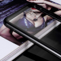 Zadní kryt s magnetickým rámečkem a tvrzeným sklem pro Samsung Galaxy J6 Plus - černý