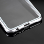 Zadní kryt s magnetickým rámečkem a tvrzeným sklem pro Samsung Galaxy J6 Plus - stříbrný