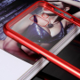 Zadní kryt s magnetickým rámečkem a tvrzeným sklem pro Samsung Galaxy J6 Plus - červený