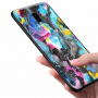 Nxe Plastový kryt abstrakt tmavý pro Samsung Galaxy J6 Plus - barevný