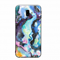 Nxe Plastový kryt abstrakt pro Samsung Galaxy J6 Plus - barevný