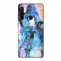 Nxe Plastový kryt abstrakt pro Samsung Galaxy A9 (2018) - barevný