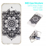 Plastový kryt mandala pro Samsung Galaxy J4 Plus - transparentní