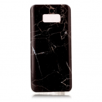 Plastový kryt mramor pro Samsung Galaxy S8 Plus - černý