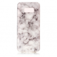 Plastový kryt mramor pro Samsung Galaxy S8 Plus - bílý