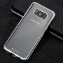 Goospery transparentní kryt s rámečkem pro Samsung Galaxy S8 Plus - stříbrný