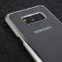 Goospery transparentní kryt s rámečkem pro Samsung Galaxy S8 Plus - stříbrný