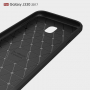 Plastový kryt s broušenou texturou pro Samsung Galaxy J3 (2017) - černý