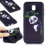 Plastový kryt panda pro Samsung Galaxy J5 (2017) - černý
