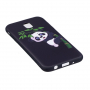 Plastový kryt panda pro Samsung Galaxy J5 (2017) - černý