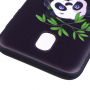 Plastový kryt panda pro Samsung Galaxy J5 (2017) - černý