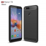 Odolný kryt s broušenou texturou pro Honor 7X - černý