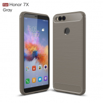Odolný kryt s broušenou texturou pro Honor 7X - šedý